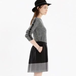 Madewell Premier Skirt un Color Block Sz Medium